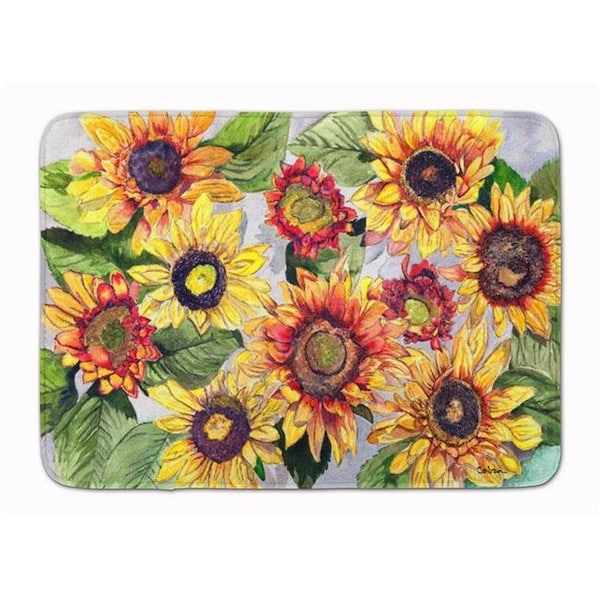 Carolines Treasures Carolines Treasures 8766RUG Sunflowers Machine Washable Memory Foam Mat 8766RUG - main